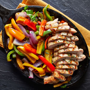 grilled chicken fajitas